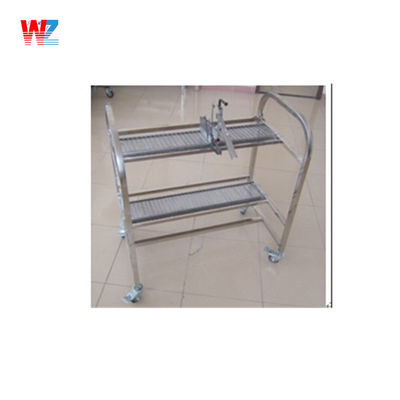 1x0.9x0.8m SMT کالسکه های تغذیه FUJI XP کالسکه های تغذیه رنگ نقره ای برای ذخیره سازی
